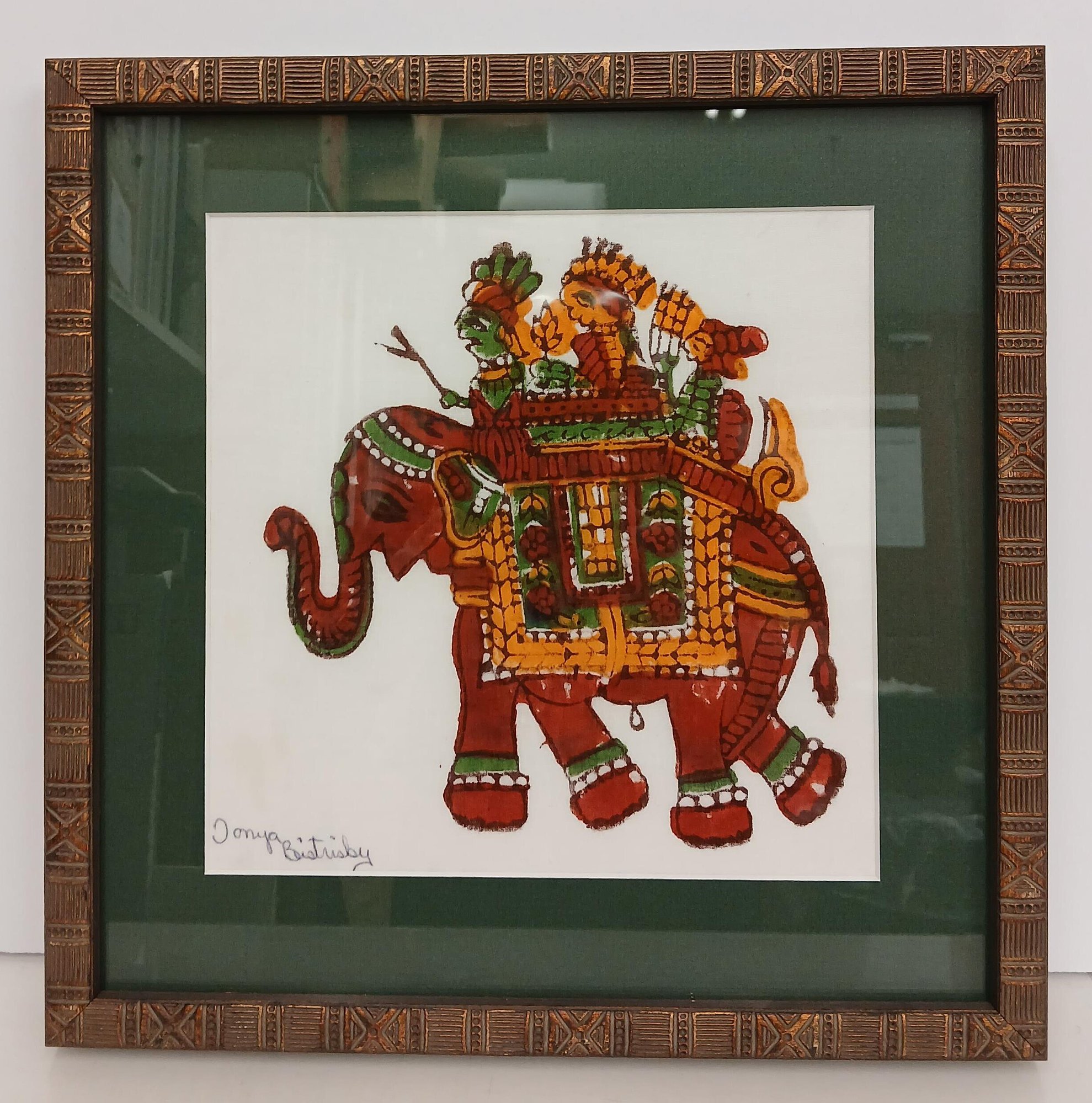 Egyptian frame Elephant Egyptian frame Elephant