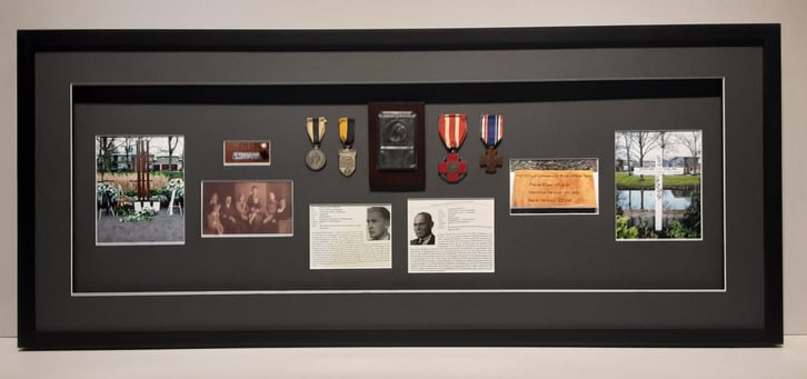 Military medal display