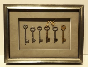  Vintage Keys Custom Framed