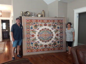  Karen & Mike's tapestry hung!