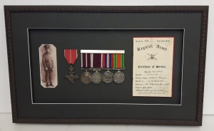  War Medals & Certificate of Service