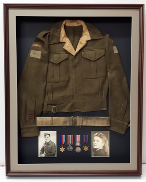  WW2 Jacket, Medals, & Photos