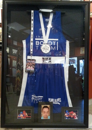  Ted Boldt's Boxing Display set up