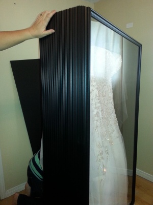  Framed Wedding Dress Detail