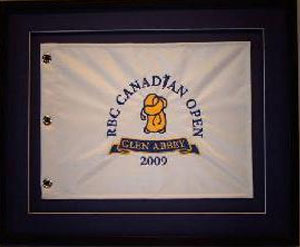  Custom framed Glen Abbey Flag