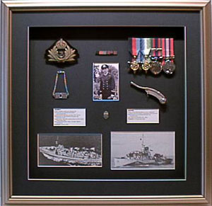  Object framed Military Memrobilia