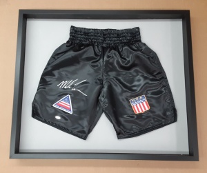  Signed Mike Tyson boxing trunks