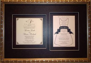  Custom Framed Wedding Invitation